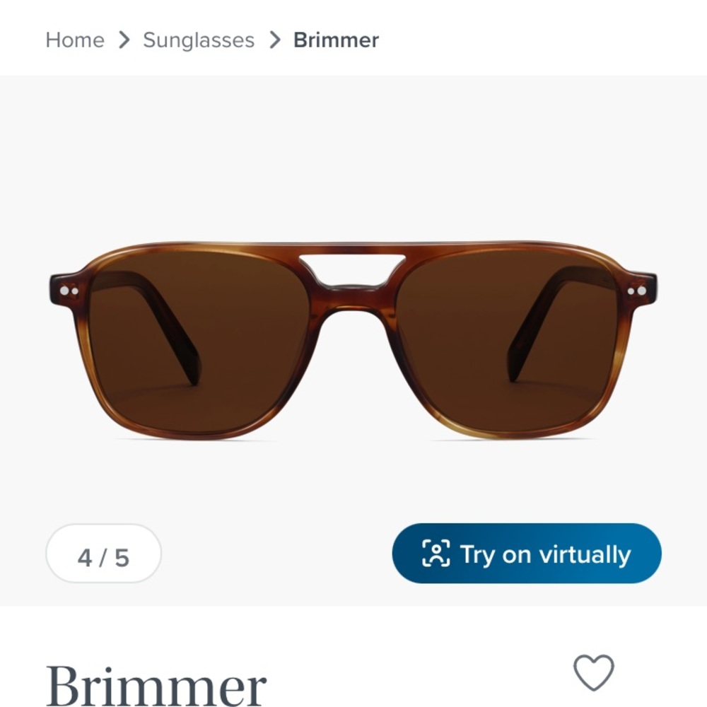 Brimmer aviator sunglasses Warby Parker